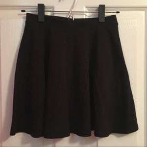 Black soft skater skirt